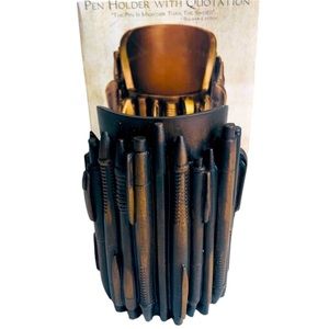 NWB TMS-Menagerie Pen Holder With Quotation